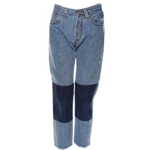 PRE-OWNED - Reformation Mid-Rise Straight Leg Jeans - MANUALLY POSTED ON WALMART - Picture 1 of 3